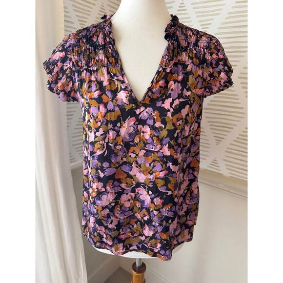 Caballero Women’s Medium Ruffle Sleeve Top - Picture 2 of 7